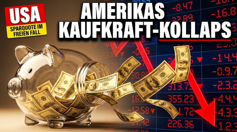Amerikas Sparquote im freien Fall: Wenn Vollbeschäftigung nur noch Fassade ist