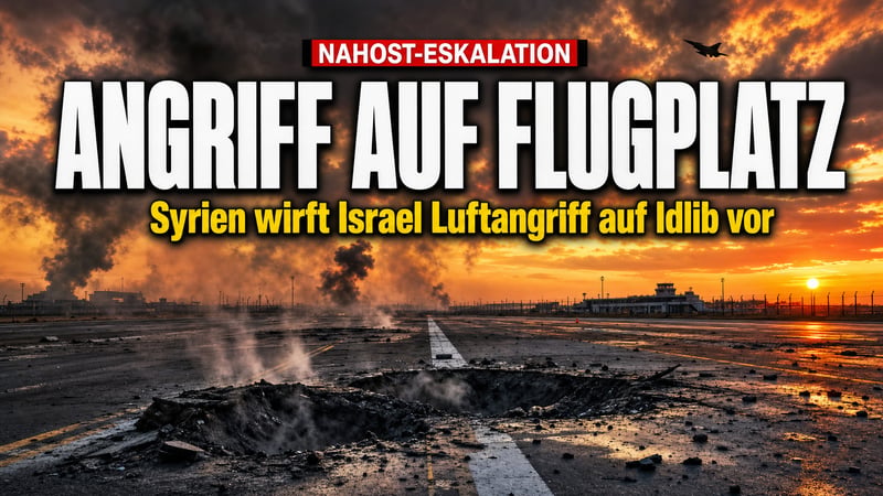 Angriff auf Militärflugplatz: Syrien erhebt schwere Vorwürfe gegen Israel