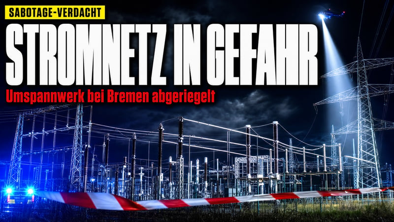 Angriff aufs Stromnetz? Polizei riegelt Umspannwerk bei Bremen ab
