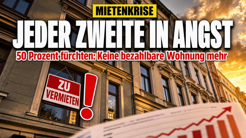 Angst vor dem Wohnungsverlust: Jeder zweite Mieter in Alarmstimmung
