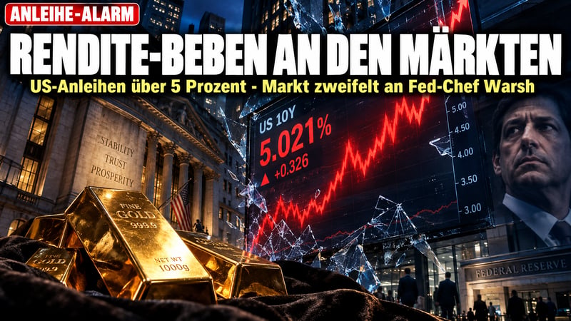Anleihe-Beben: Der Markt glaubt Fed-Chef Warsh nicht mehr!