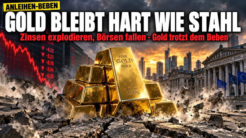 Anleihen-Beben an den Märkten: Gold bleibt hart wie Stahl!