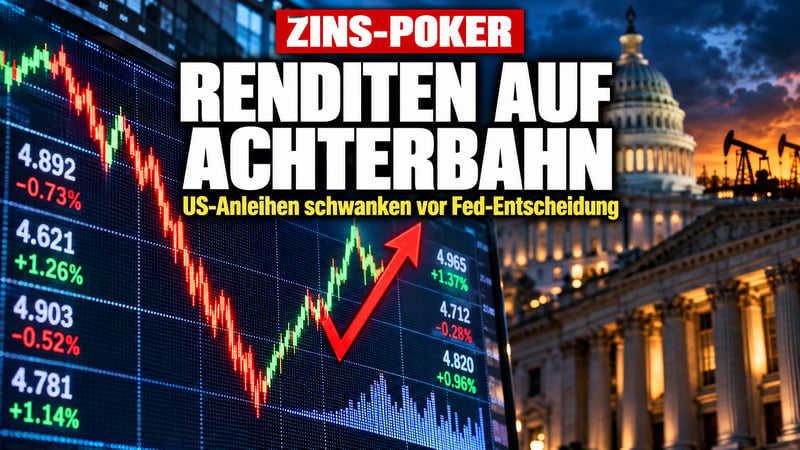 Anleihen-Beben in den USA: Rendite-Achterbahn vor dem Fed-Showdown!