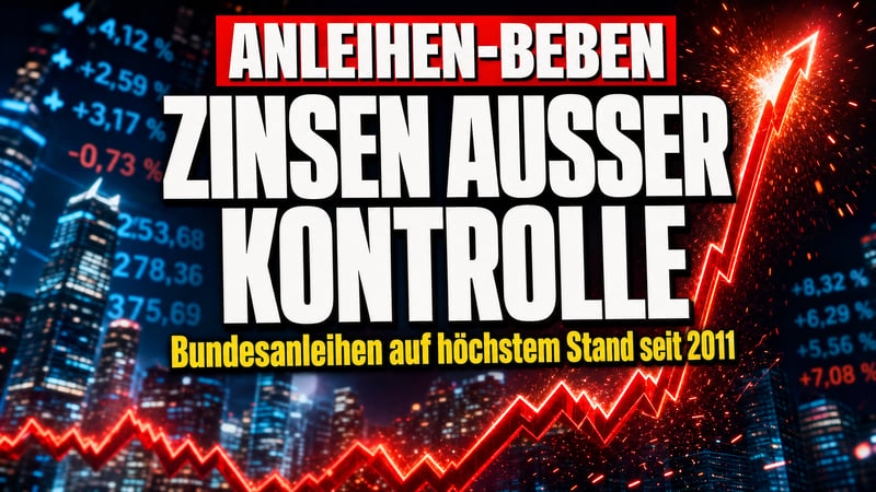 Anleihen-Beben: Zinsen explodieren â Deutschland zahlt die Rechnung