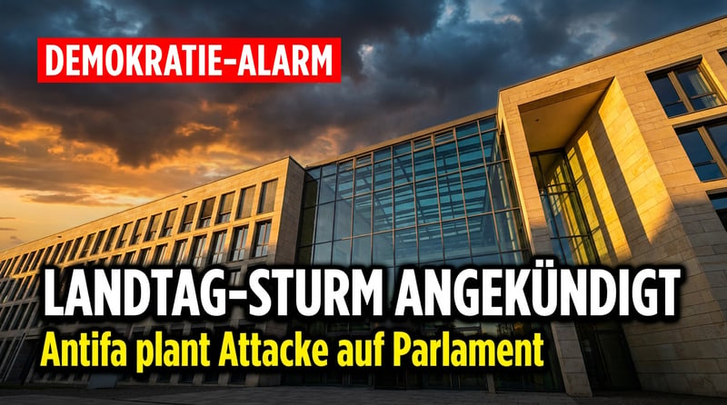 Antifa kündigt offen den Sturm auf den Magdeburger Landtag an – und der Staat schaut weg
