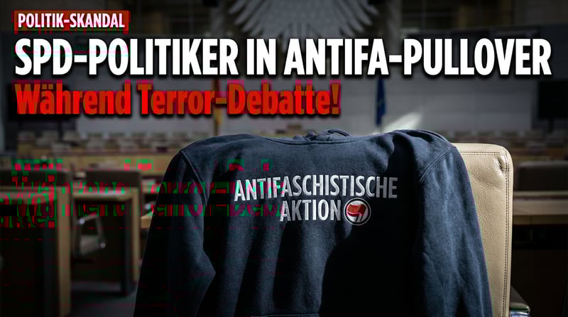 Antifa-Pullover im Parlament: SPD-Politikerin provoziert während Debatte über linksextremen Terroranschlag