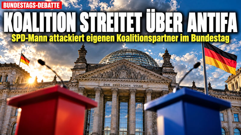 Antifa-Verbot im Bundestag: SPD-Mann Lindh brüllt die Union an!