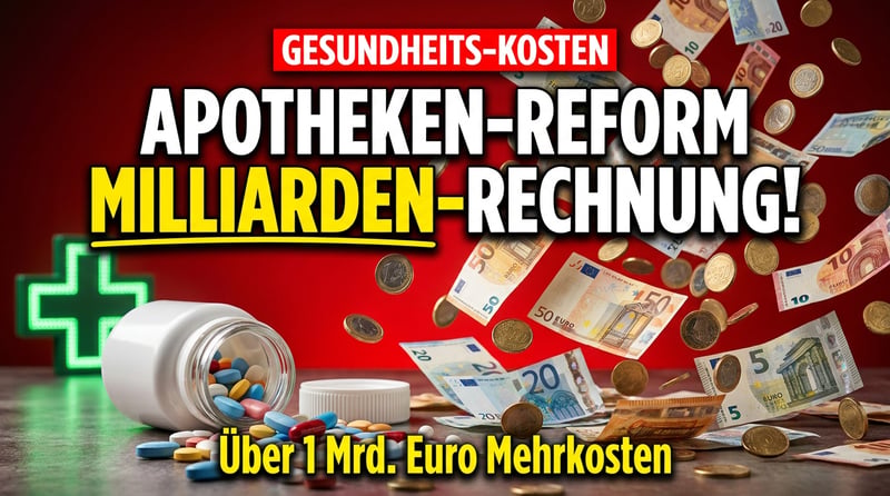 Apothekenreform: Eine weitere Milliarden-Rechnung für die Beitragszahler