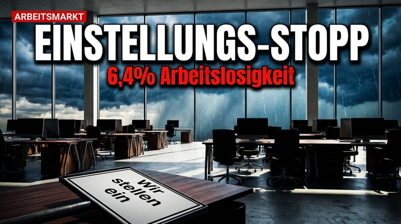 Arbeitsmarkt im freien Fall: Wie Deutschland vom Fachkräftemangel zum Einstellungsstopp taumelt