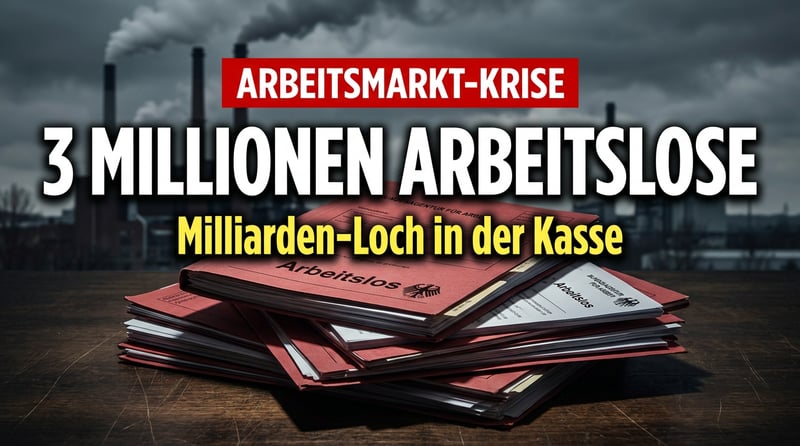 Arbeitsmarkt im Sinkflug: Drei Millionen Arbeitslose und ein Milliardenloch in der Kasse