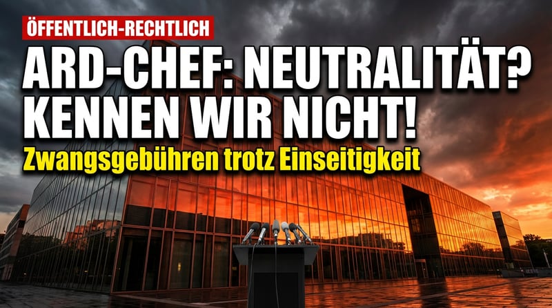 ARD-Chef Hager: Neutralität? Kennen wir nicht!
