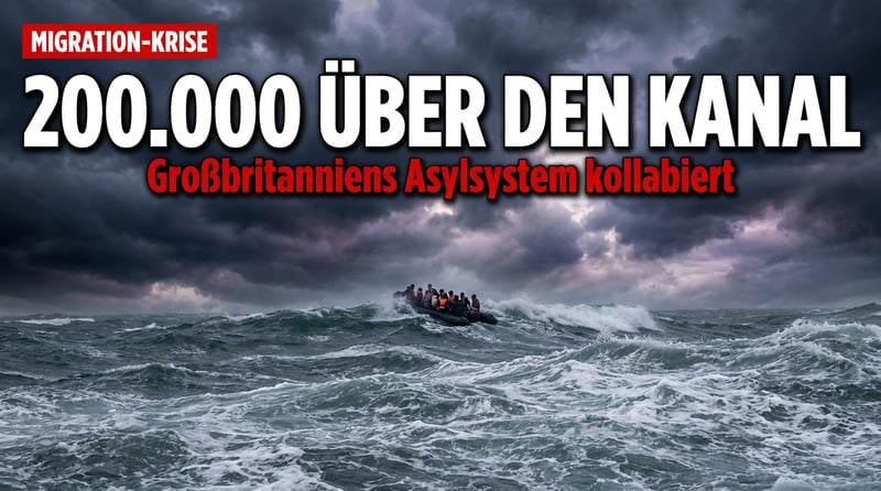 Ärmelkanal außer Kontrolle: 200.000 Bootsmigranten in sieben Jahren – Großbritanniens Asylpolitik vor dem Kollaps