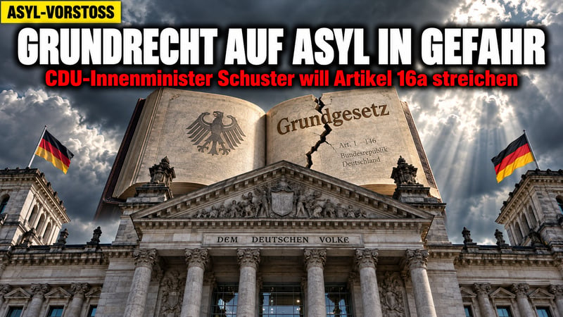 Asyl-Beben aus Dresden: CDU-Minister will das Grundrecht kippen!