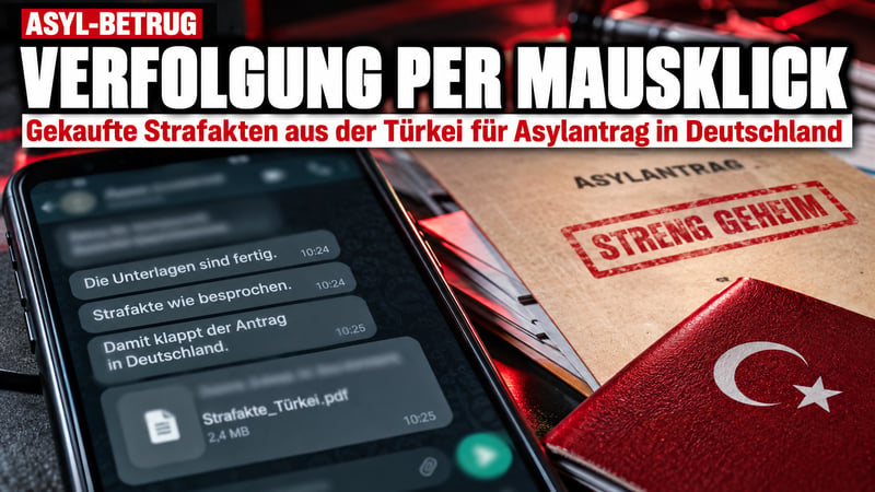 Asyl-Betrug per Telegram: Strafakte aus der Türkei für 800 Euro!