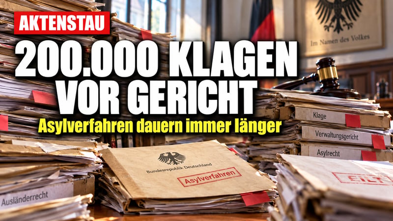 Asyl-Stau vor Gericht: Fast 200.000 Klagen – und es werden mehr!