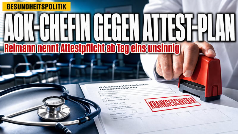Attest ab Tag eins: Jetzt zerlegt die AOK-Chefin den Merz-Plan
