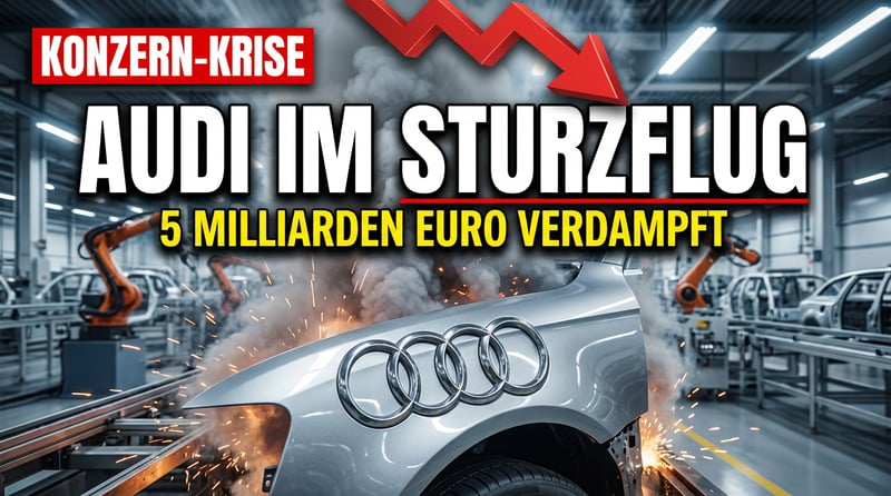 Audi im Sturzflug: Fünf Milliarden Euro Umsatz einfach verdampft – und Berlin schaut zu