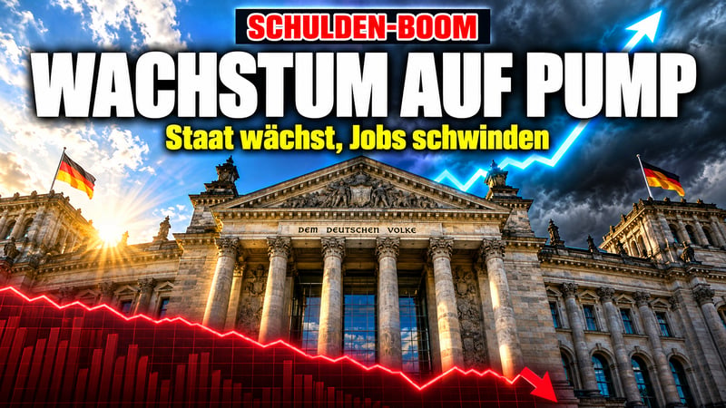 Aufschwung auf Pump: Der Staat wächst, die Wirtschaft schrumpft!