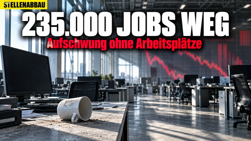 Aufschwung ohne Jobs: 235.000 Erwerbstätige weniger in Deutschland!