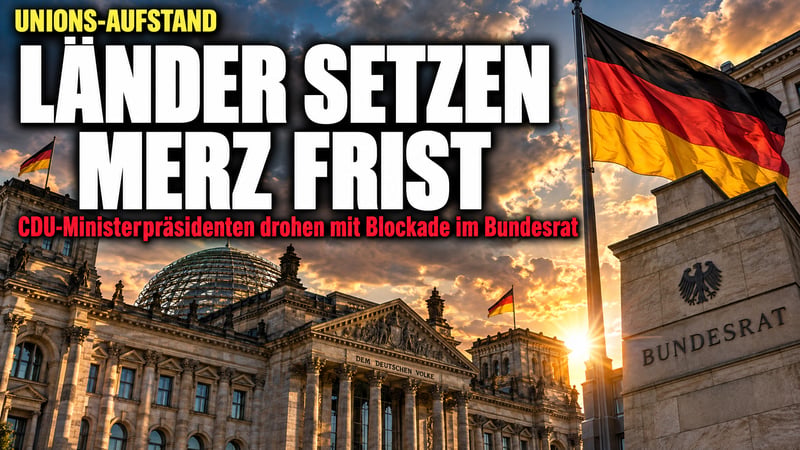 Aufstand der Landesfürsten: CDU-Länder setzen Merz eine Frist!