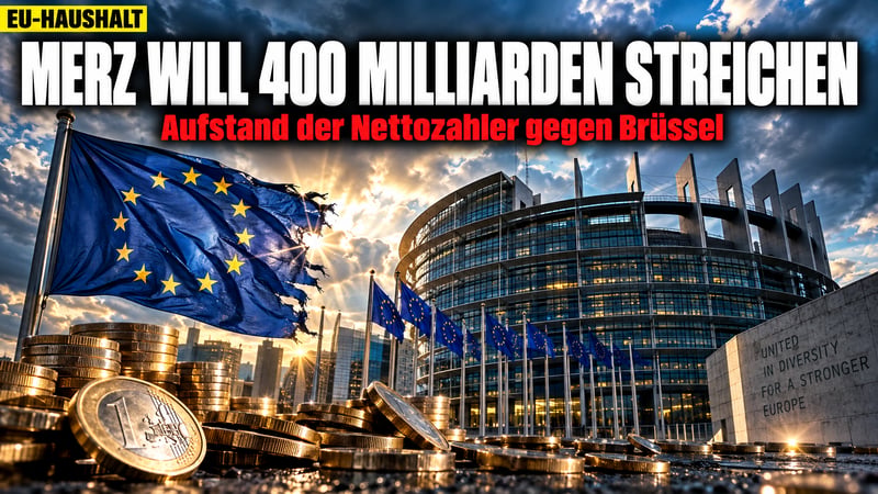 Aufstand der Nettozahler: Merz will Brüssel 400 Milliarden streichen!