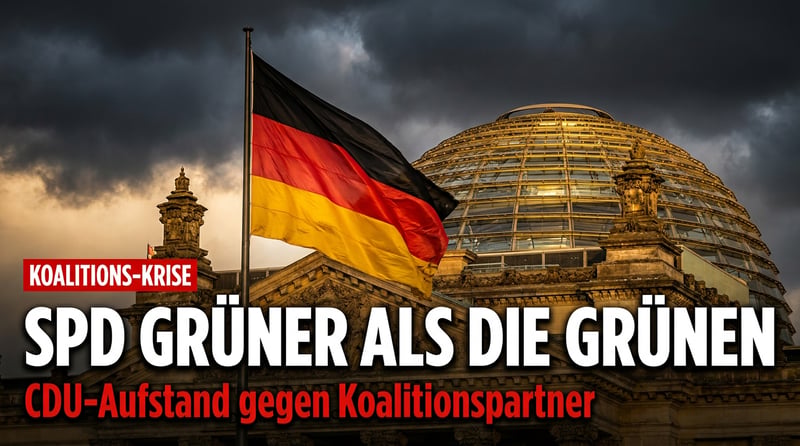 Aufstand im eigenen Lager: CDU-Mann erklärt die SPD zum unbrauchbaren Partner – „Grüner als die Grünen“