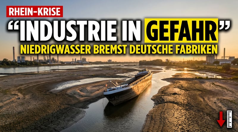 Auftragsplus mit Verfallsdatum: Warum ein Fluss die deutsche Industrie ausbremst