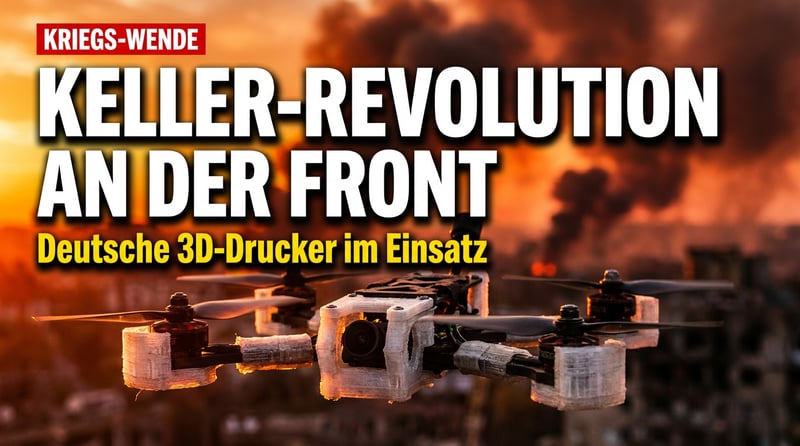 Aus deutschen Kellern an die Front: Wie 3D-Drucker den Ukraine-Krieg verändern