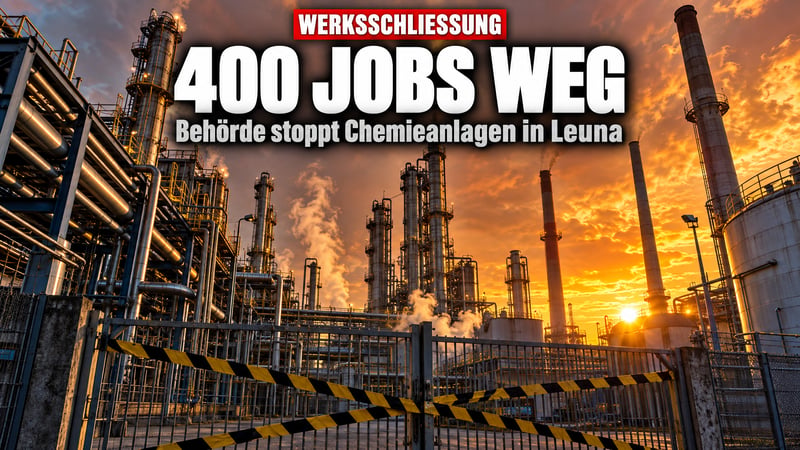 Aus für Leuna Polyamid: 400 Jobs weg – Behörde stoppt die Anlagen