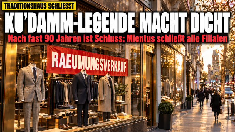 Aus nach fast 90 Jahren: Ku'damm-Legende Mientus macht dicht!