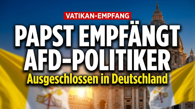 Ausgegrenzt in Deutschland, empfangen im Vatikan: Papst Leo trifft AfD-Politiker Kaufmann