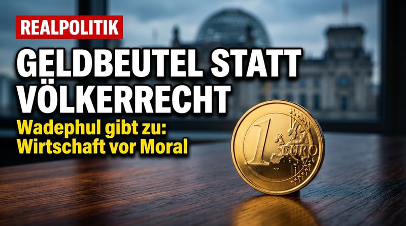 Außenminister Wadephul stellt klar: Deutsche Außenpolitik folgt nicht nur dem Völkerrecht – sondern auch dem Geldbeutel