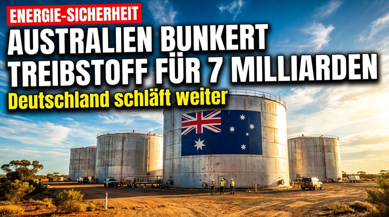 Australien rüstet auf: 7 Milliarden Dollar für Treibstoff-Bunker – während Deutschland weiter ins Leere starrt