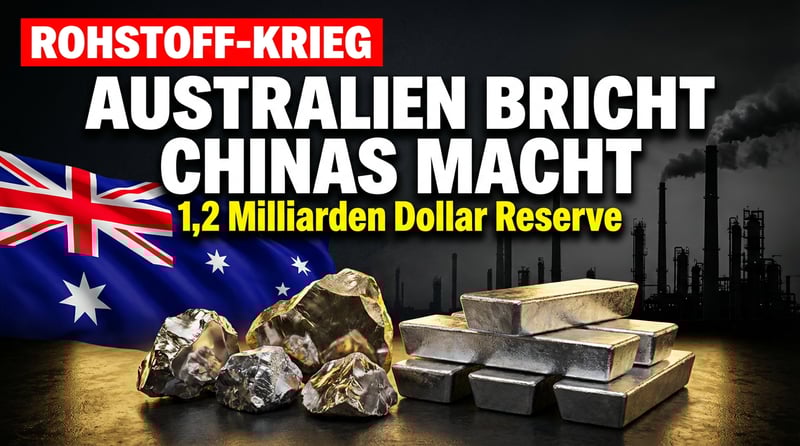 Australien rüstet auf: Milliardenschwere Rohstoffreserve soll Chinas Würgegriff brechen