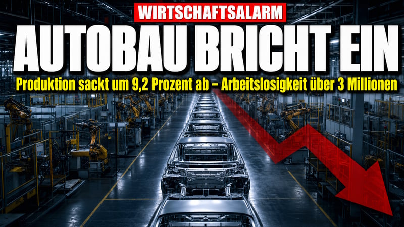 Autoproduktion bricht ein: Deutschlands Wirtschaft rutscht tiefer