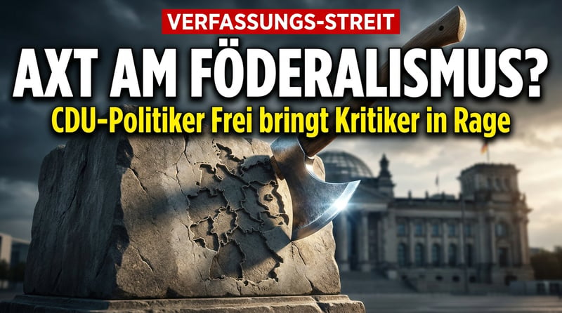 Axt am Föderalismus? CDU-Mann Frei bringt Kritiker in Rage