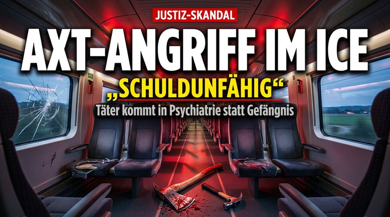 Axt-Attacke im ICE: Wenn „schuldunfähig" zum Freifahrtschein für importierte Gewalt wird