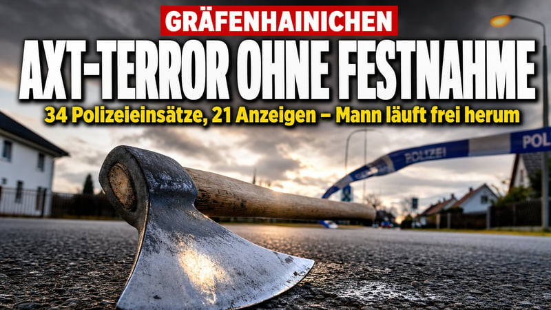 Axt-Terror in Gräfenhainichen: 21 Anzeigen – und keine Festnahme