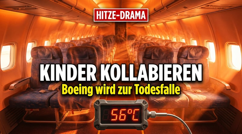 Backofen über den Wolken: Wenn Kinder bei 56 Grad in einer Boeing kollabieren – und niemand zuständig ist