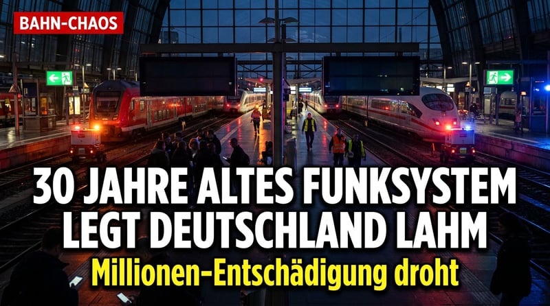 Bahn-Blackout in Deutschland: Wie ein 30 Jahre altes Funksystem das ganze Land lahmlegte