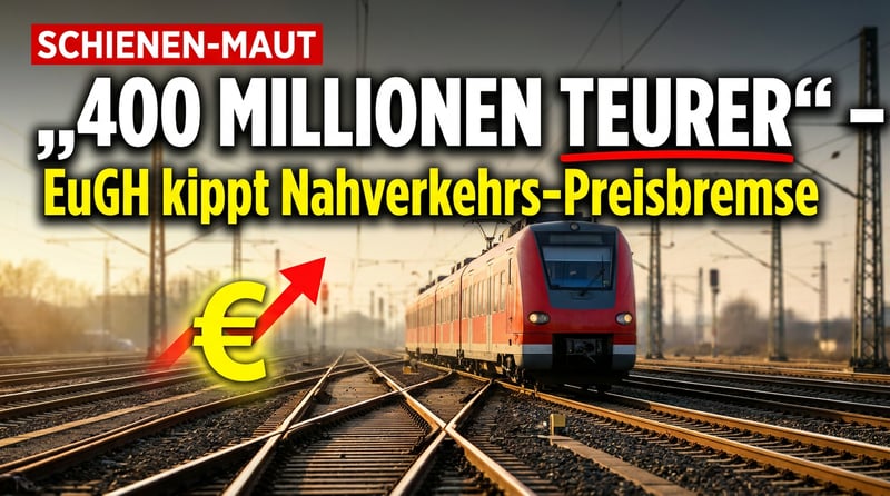 Bahn-Bürokratie am Werk: Wie ein EuGH-Urteil den Nahverkehr um 400 Millionen Euro teurer macht