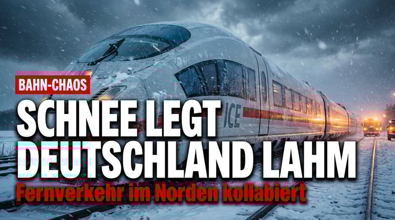 Bahn-Chaos im Norden: Wenn ein bisschen Schnee Deutschland lahmlegt
