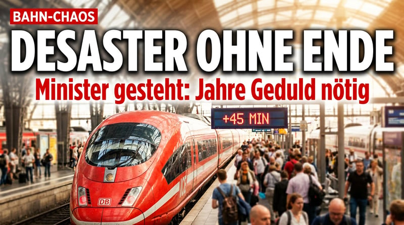 Bahn-Desaster ohne Ende: Minister gesteht jahrelangen Frust für Reisende ein