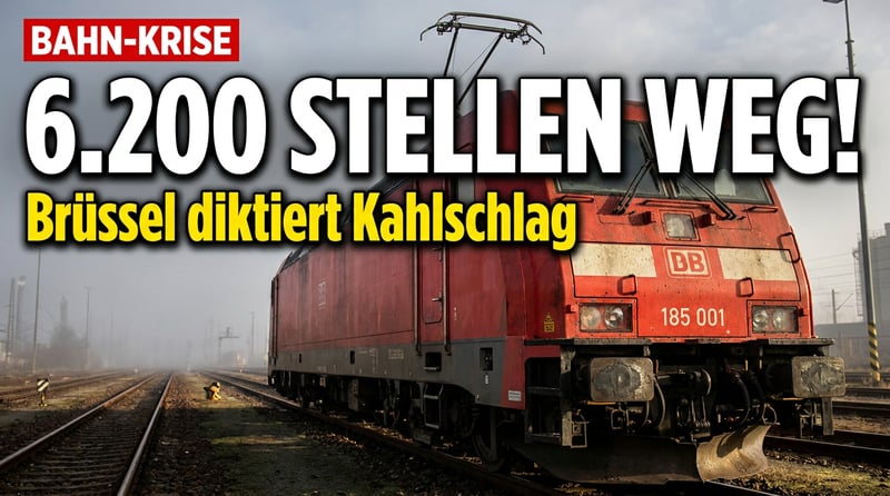 Bahn-Kahlschlag auf Schienen: 6.200 Stellen bei DB Cargo fallen dem Brüsseler Diktat zum Opfer