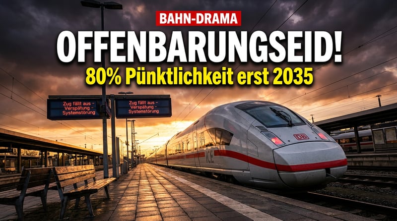 Bahn-Offenbarungseid: Der Staatskonzern kapituliert vor seinen eigenen Versprechen
