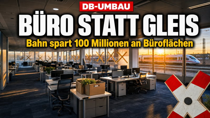 Bahn spart Büros statt Verspätungen: 100 Millionen in fünf Jahren