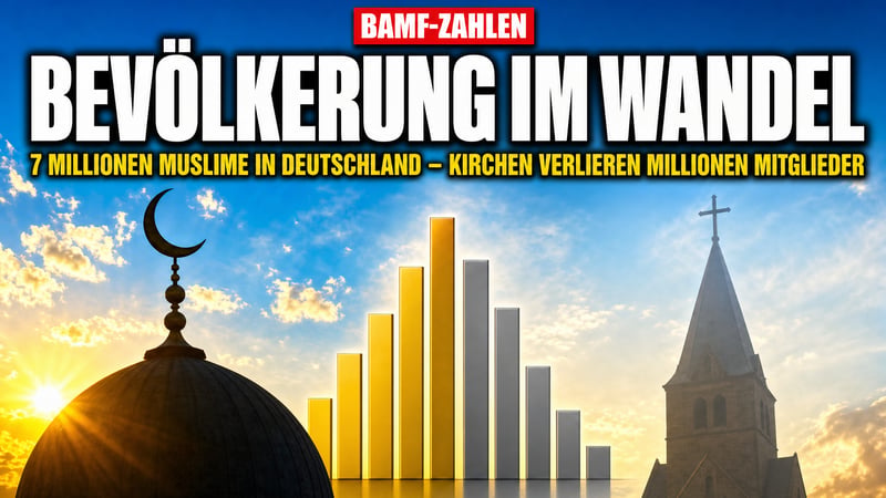 BAMF-Zahlen: Sieben Millionen Muslime – und die Kirchen schrumpfen