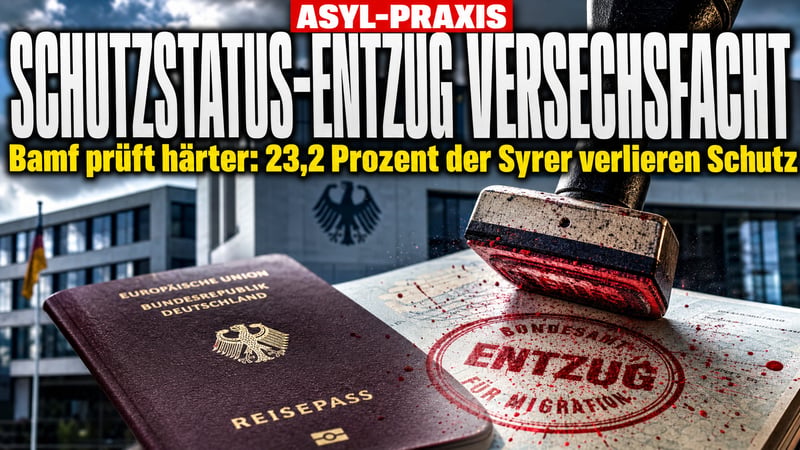 Bamf zieht durch: Tausende Syrer verlieren ihren Schutzstatus