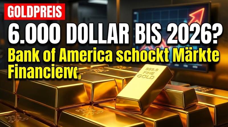 Bank of America prophezeit Gold-Explosion: 6.000 Dollar bis Mitte 2026?