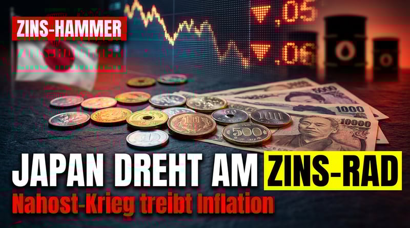 Bank of Japan vor historischer Zinswende: Krieg im Nahen Osten befeuert Inflationsängste